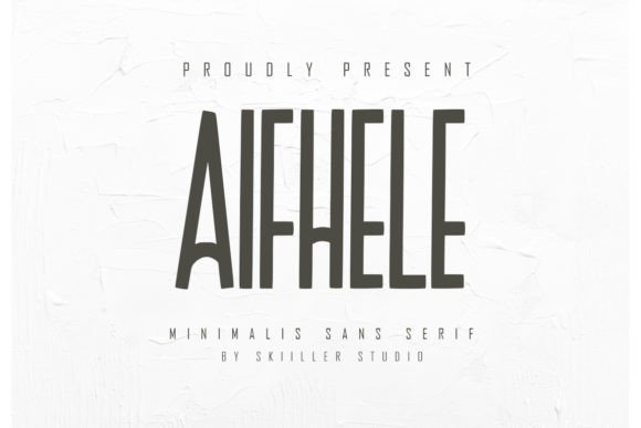 Aifhele: The Minimalist Typeface for Modern Branding