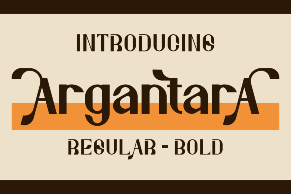 Argantara: A Bold Sans Serif Typeface for Digital Design