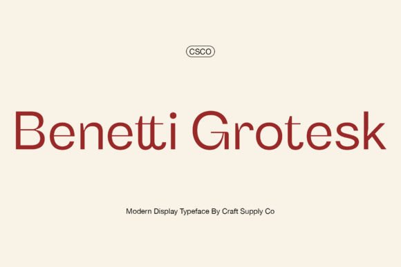 Benetti Grotesk: A Modern Typeface for Digital Design