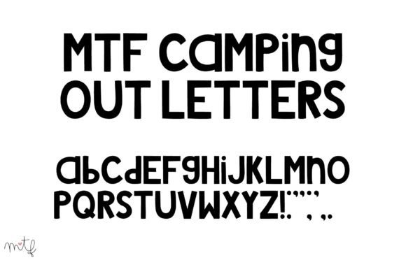 Camping out Letters: A Friendly Typeface for Small Business Branding