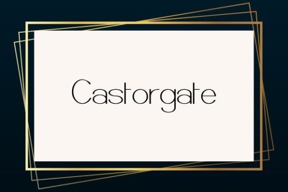 Castorgate Typeface for Modern Crafters