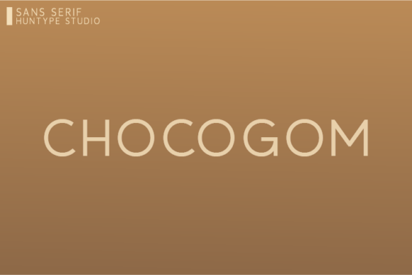 Chocogom: A Thin Sans Serif Typeface for Editorial Design