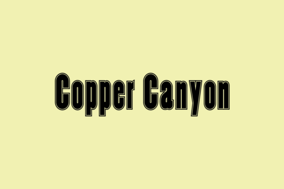 Copper Canyon: A Clean Sans Serif Typeface for Modern Editorial Design