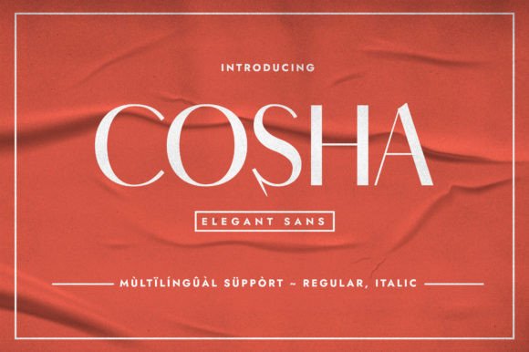 Cosha: The Minimalist Sans Serif Typeface for Crafters