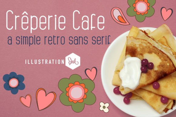 Creperie Cafe Typeface for Editorial Design