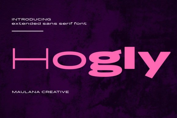 Hogly Font: A Modern Typeface for Crafters