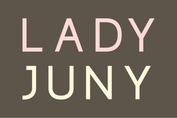 Lady Juny: A Modern Sans Serif Typeface for Branding