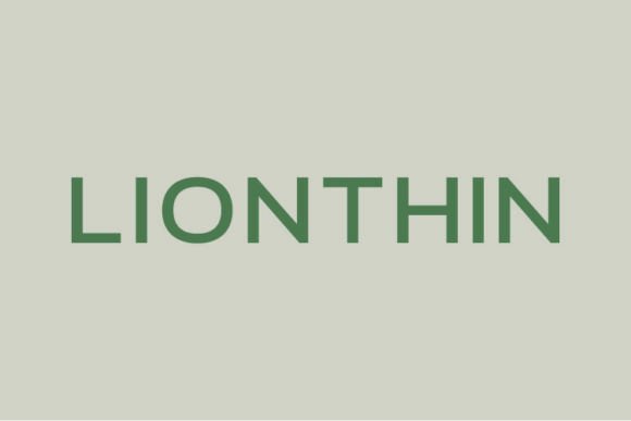 Lionthin: A Modern Sans Serif Typeface for Branding