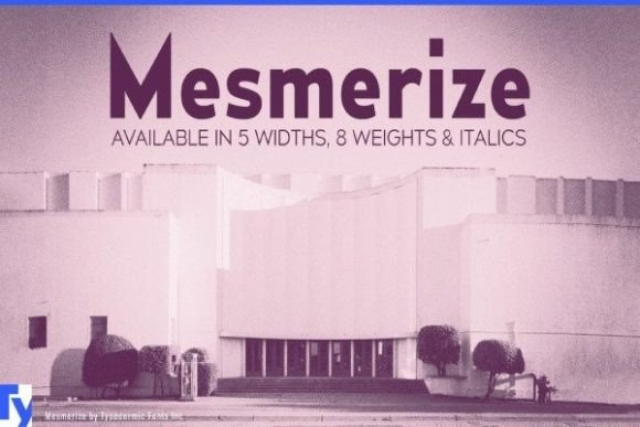 Mesmerize Font for 80s Inspired Branding