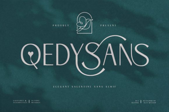 Qedysans: The Elegant Sans Serif Font for Crafters