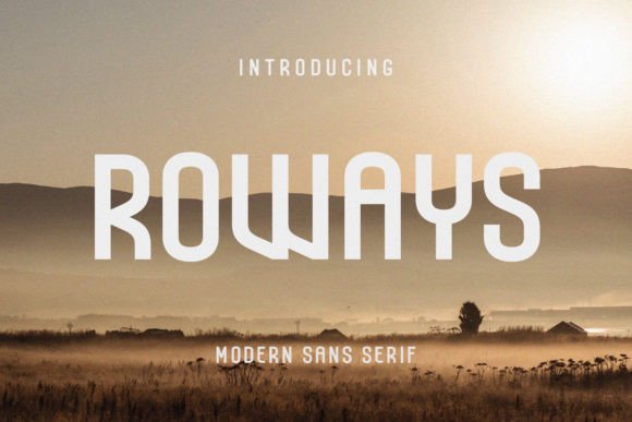 Roways: A Modern Sans Serif Font for Makers