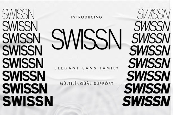 Swissn Typeface for Modern Crafters