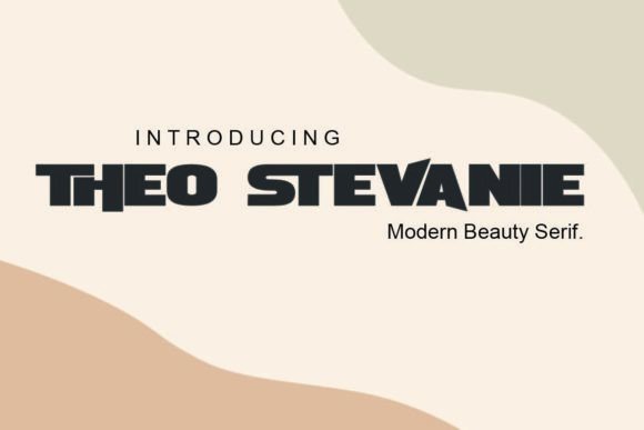 Theo Stevanie Font for Clean Brand Identity