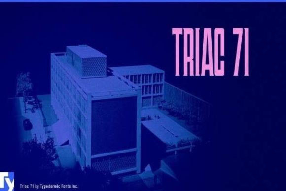 Triac 71 Font for Crafters and Makers