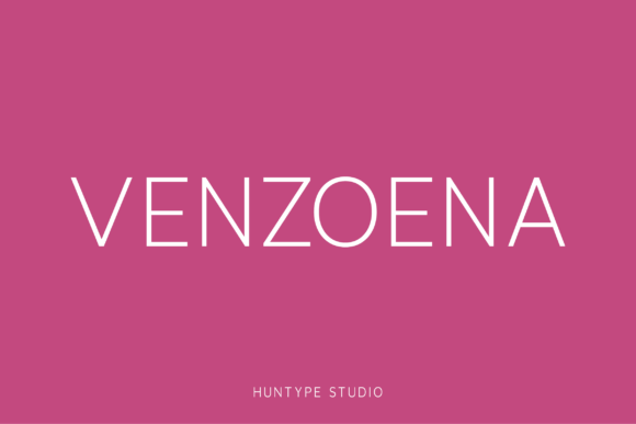Venzoena: The All-Caps Sans Serif Typeface for Modern Branding